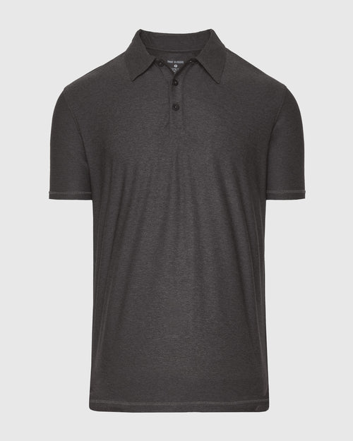 Dark Heather Tempest Active Short Sleeve Polo