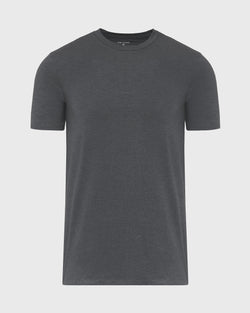 Charcoal Heather Gray Short Sleeve Loungewear Tee