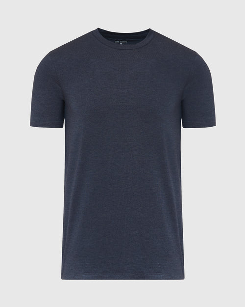 Heather Navy Short Sleeve Loungewear Tee