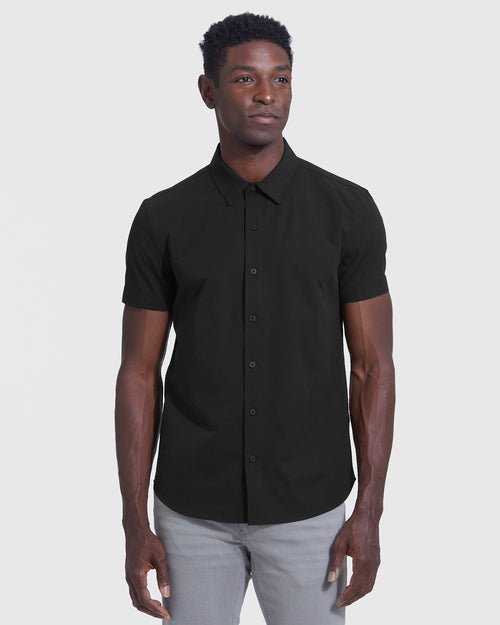 Black Commuter Short Sleeve Shirt