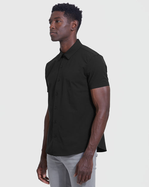 Black Commuter Short Sleeve Shirt