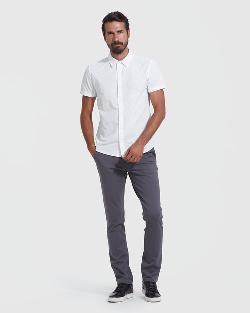 White Commuter Short Sleeve Shirt