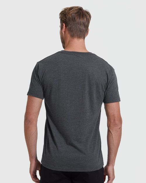 Charcoal Heather Gray V-Neck Tee