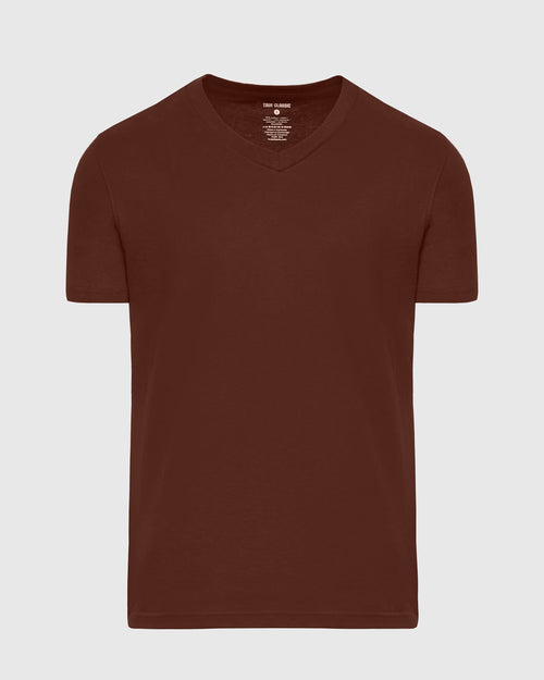 Dark Chocolate V-Neck Tee