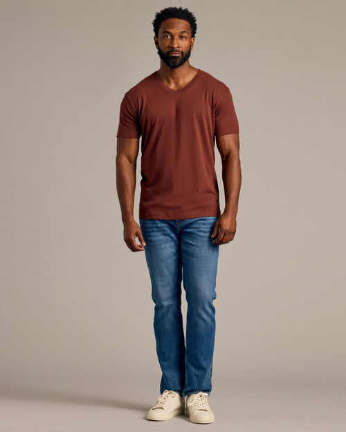 Dark Chocolate V-Neck Tee