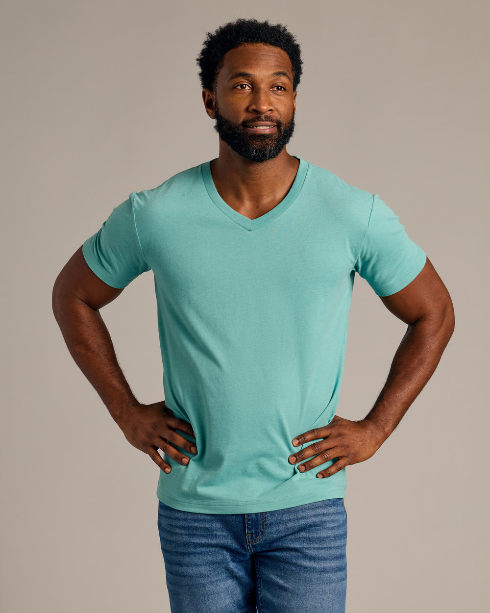 Dark Heather Oceanic V-Neck Tee