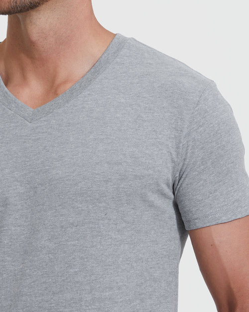 Heather Gray V-Neck Tee