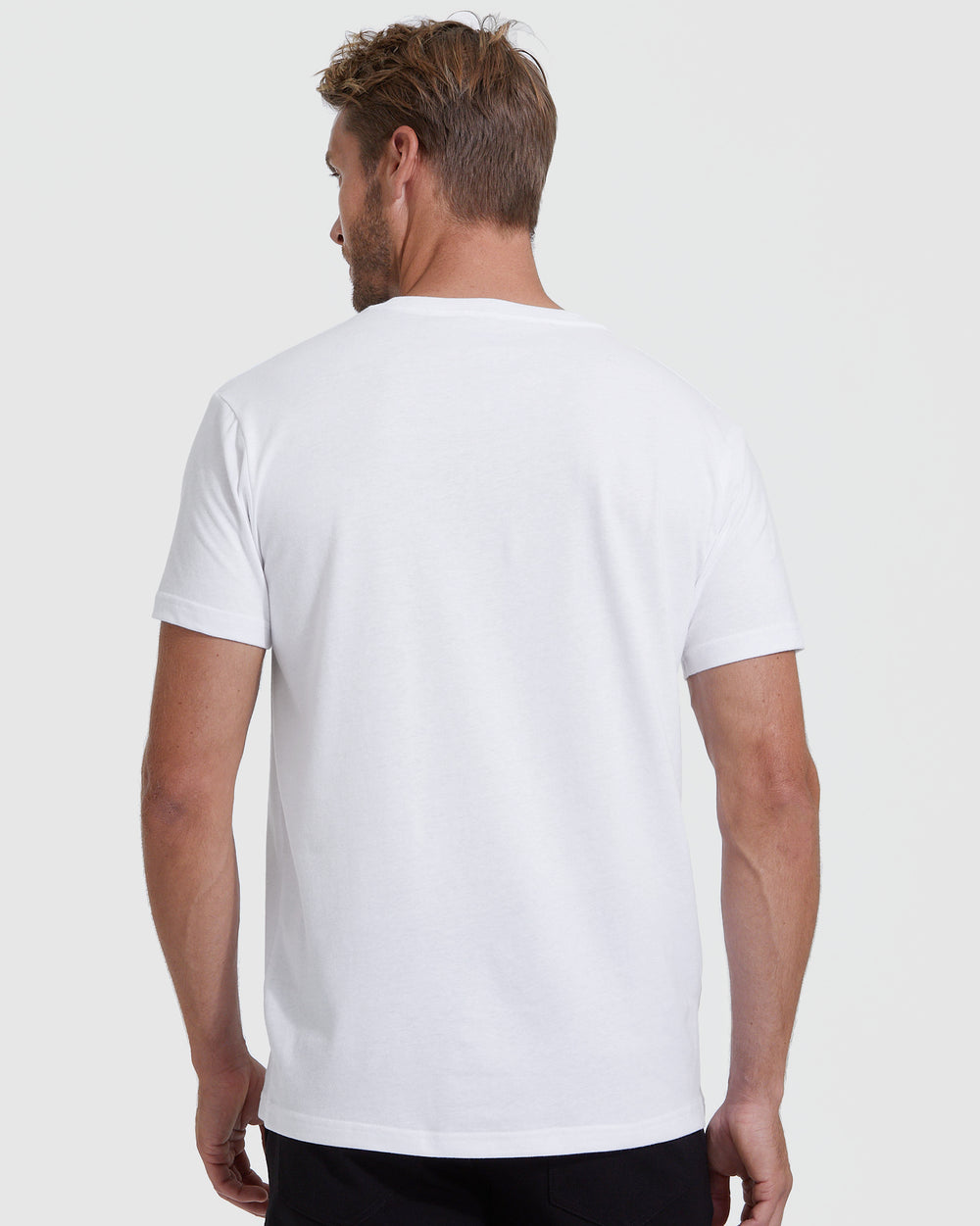 White V-Neck Tee