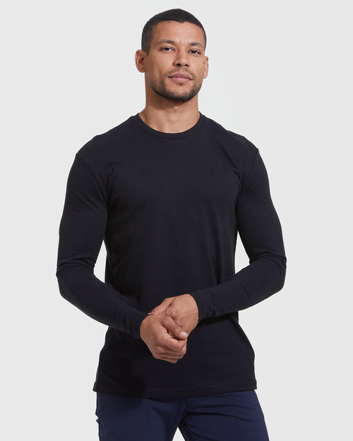 Essential Long Sleeve Crew 6-Pack