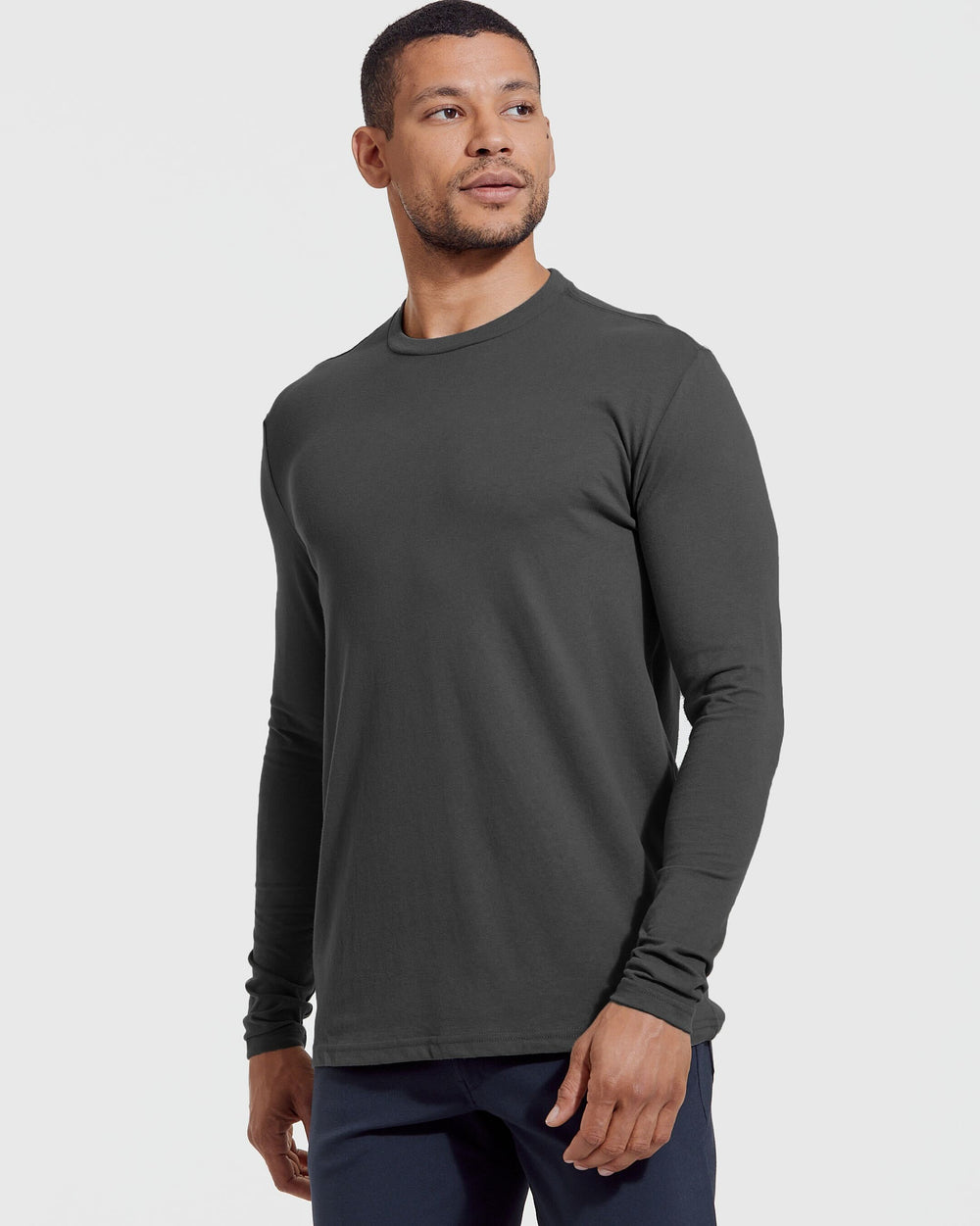 Carbon Long Sleeve Crew Neck Tee