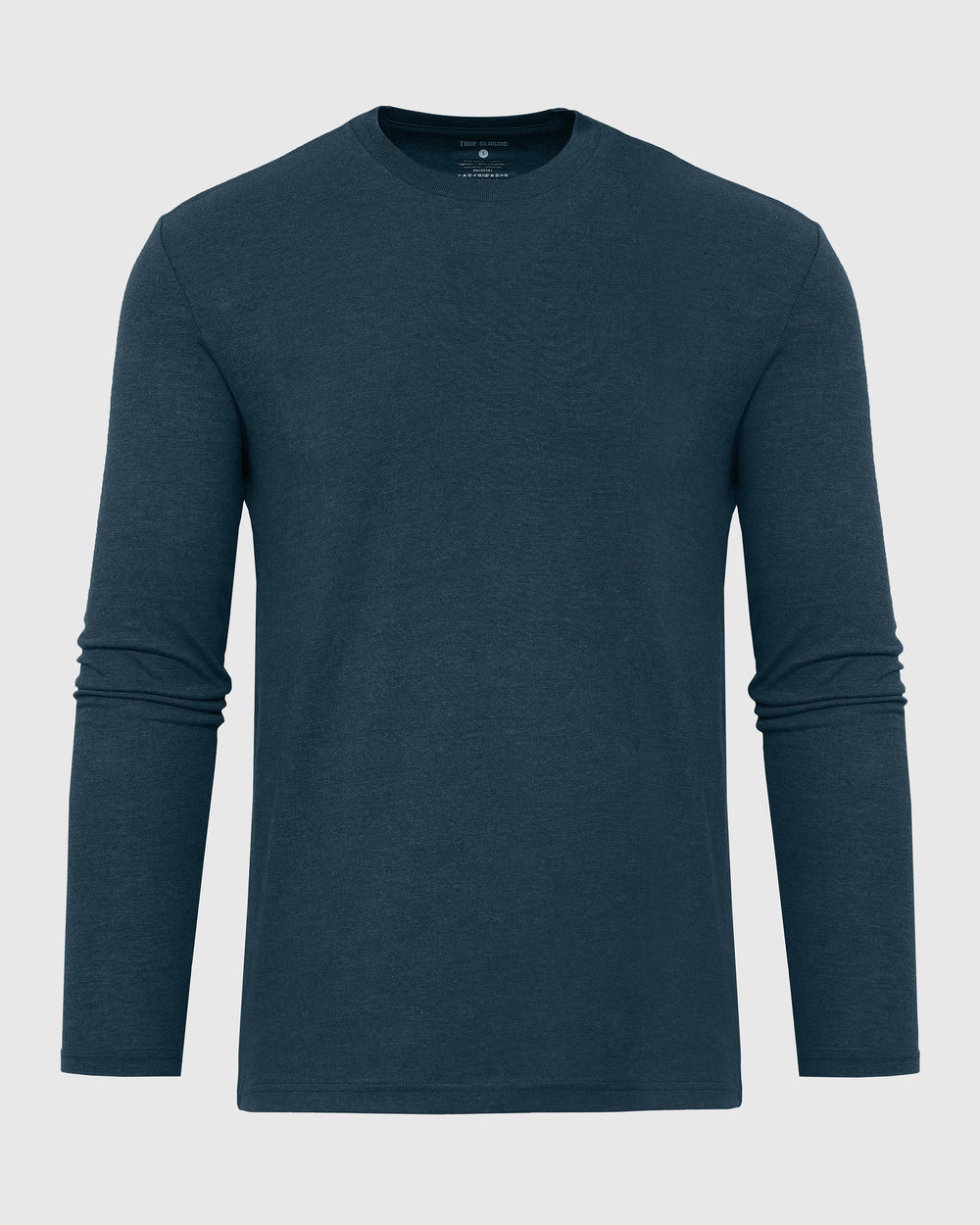 Dark Heather Pond Long Sleeve Crew Neck Tee