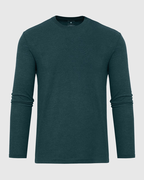 Dark Heather Seafarer Long Sleeve Crew Neck Tee