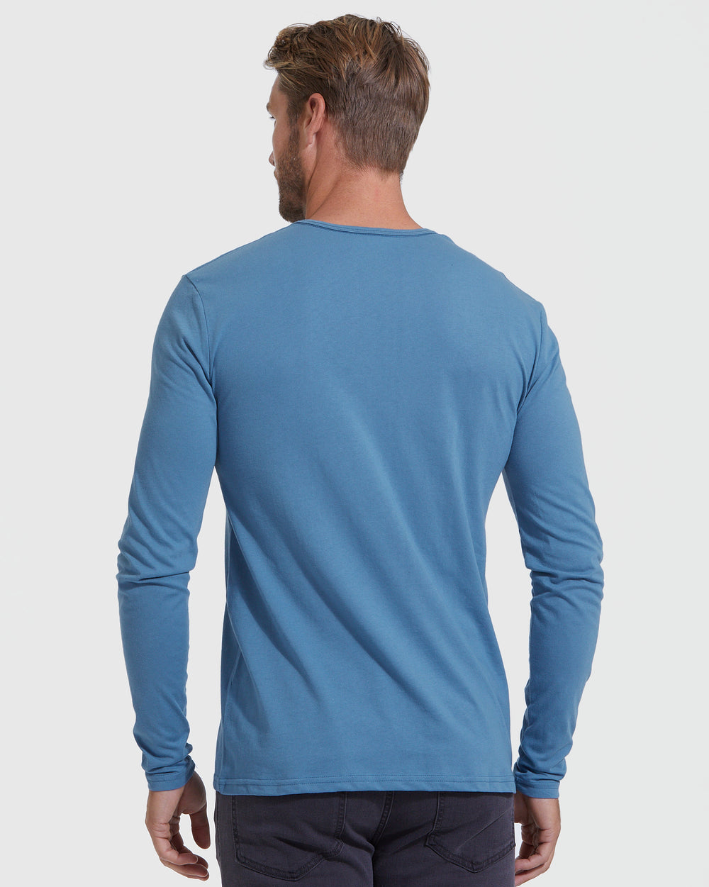 Indigo Long Sleeve Henley