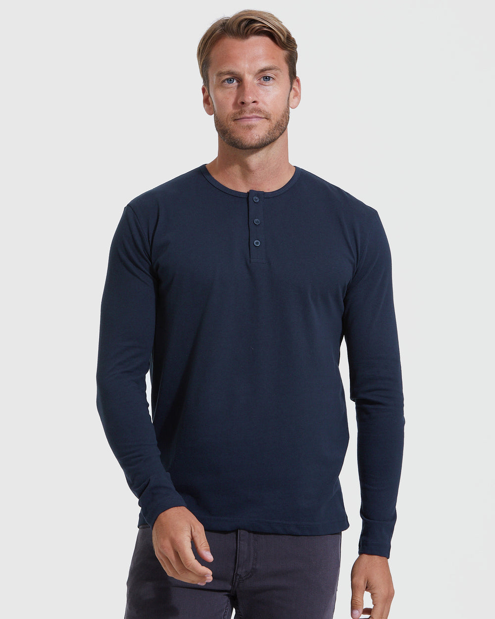 Blues Long Sleeve Henley 3-Pack