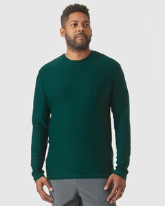 True ClassicEvergreen Heather Active Long Sleeve Crew T-Shirt