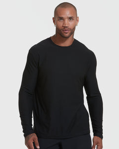 True ClassicBlack Active Long Sleeve Crew Neck T-Shirt