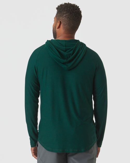 Evergreen Heather Active Hoodie