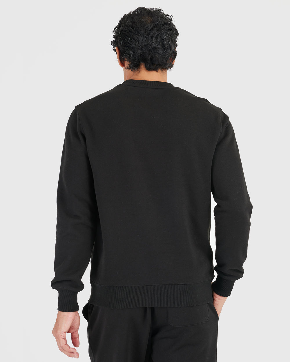 Black Fleece French Terry Pullover Crew Neck