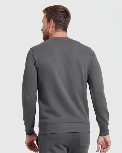 Carbon Fleece French Terry Pullover Crew Neck