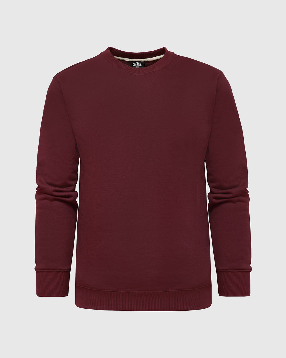 Mahogany Fleece French Terry Pullover Crew Neck