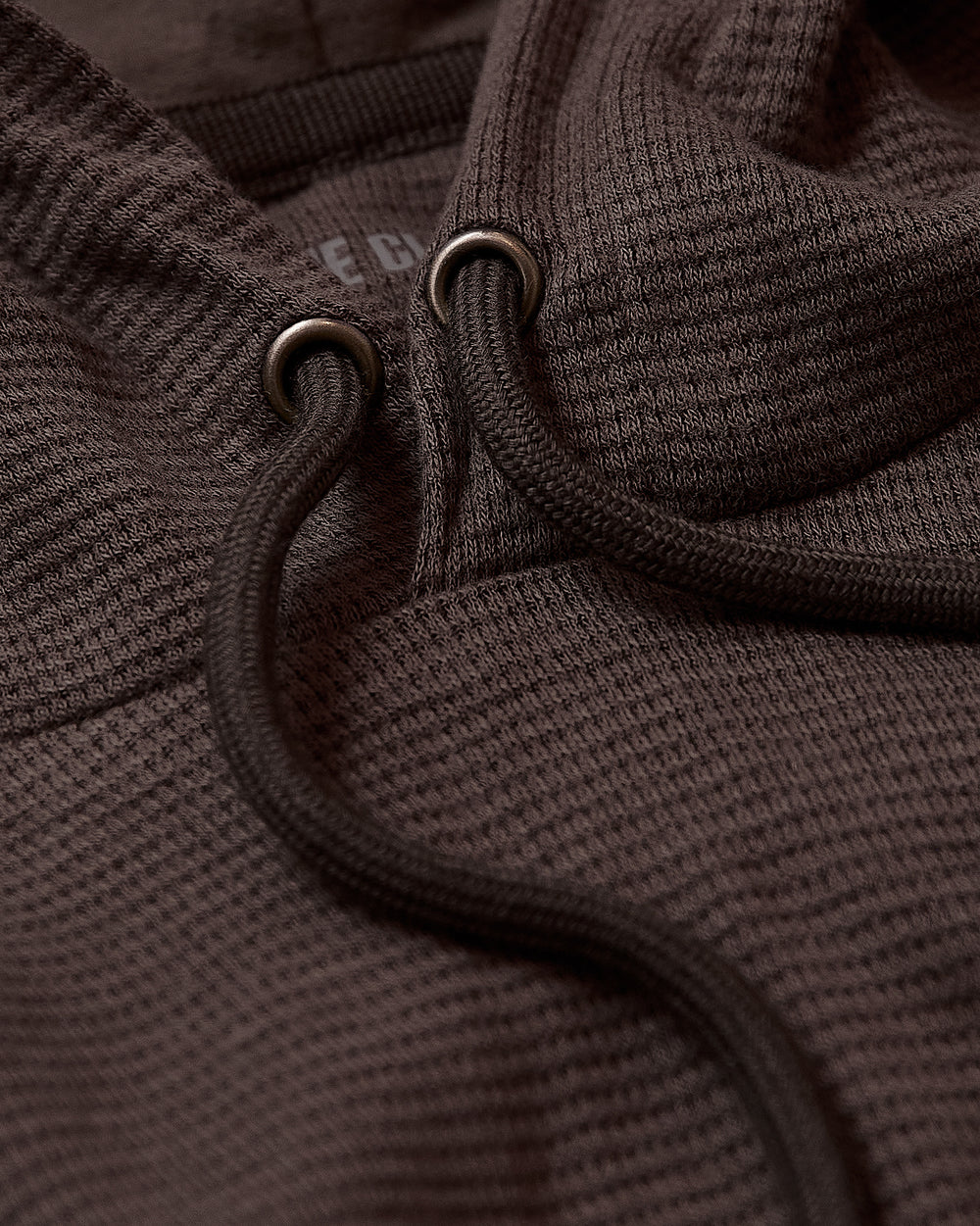 Dark Oak Waffle Hoodie