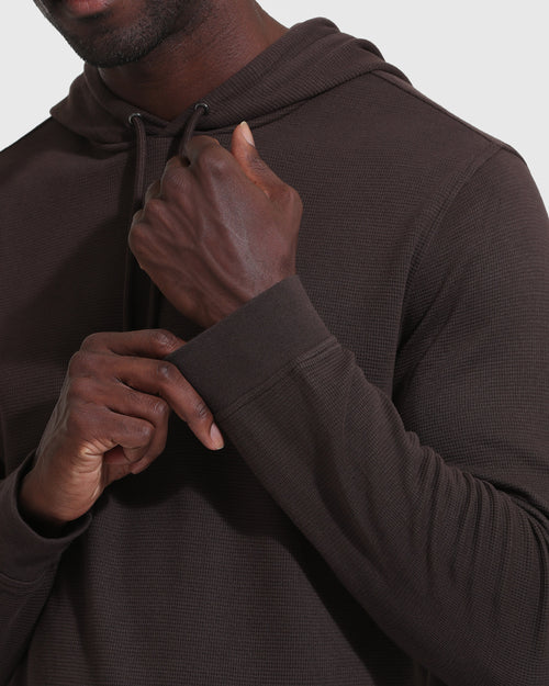 Dark Oak Waffle Hoodie