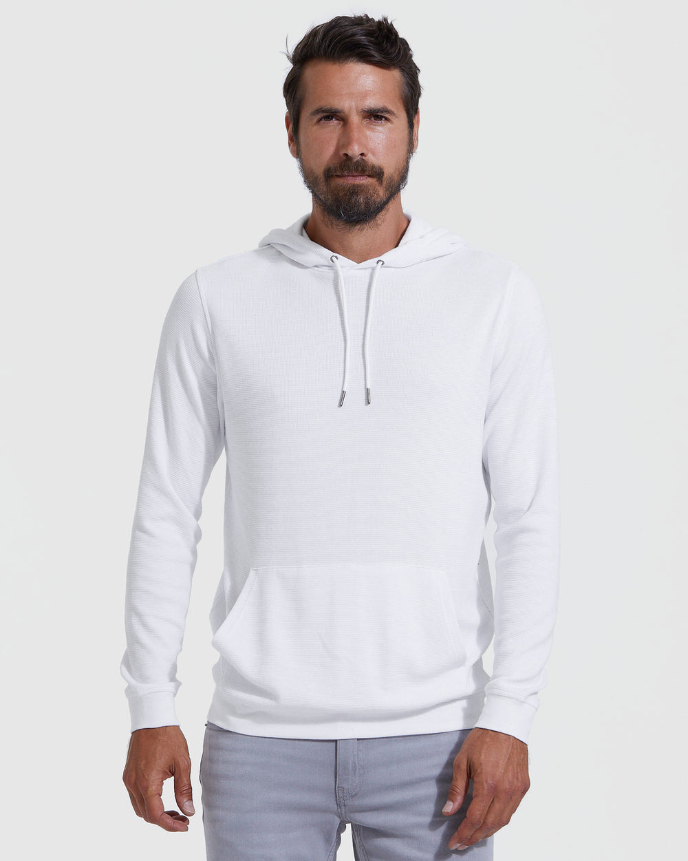 White Waffle Hoodie