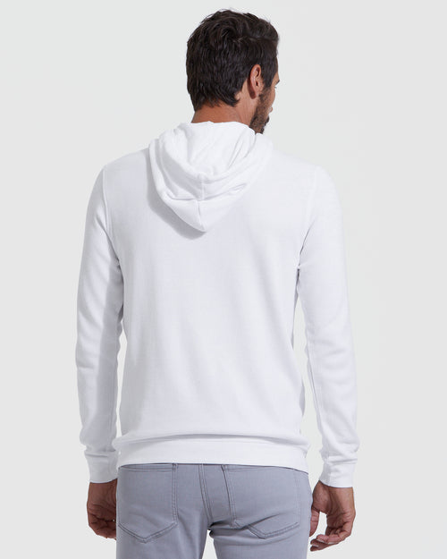 White Waffle Hoodie