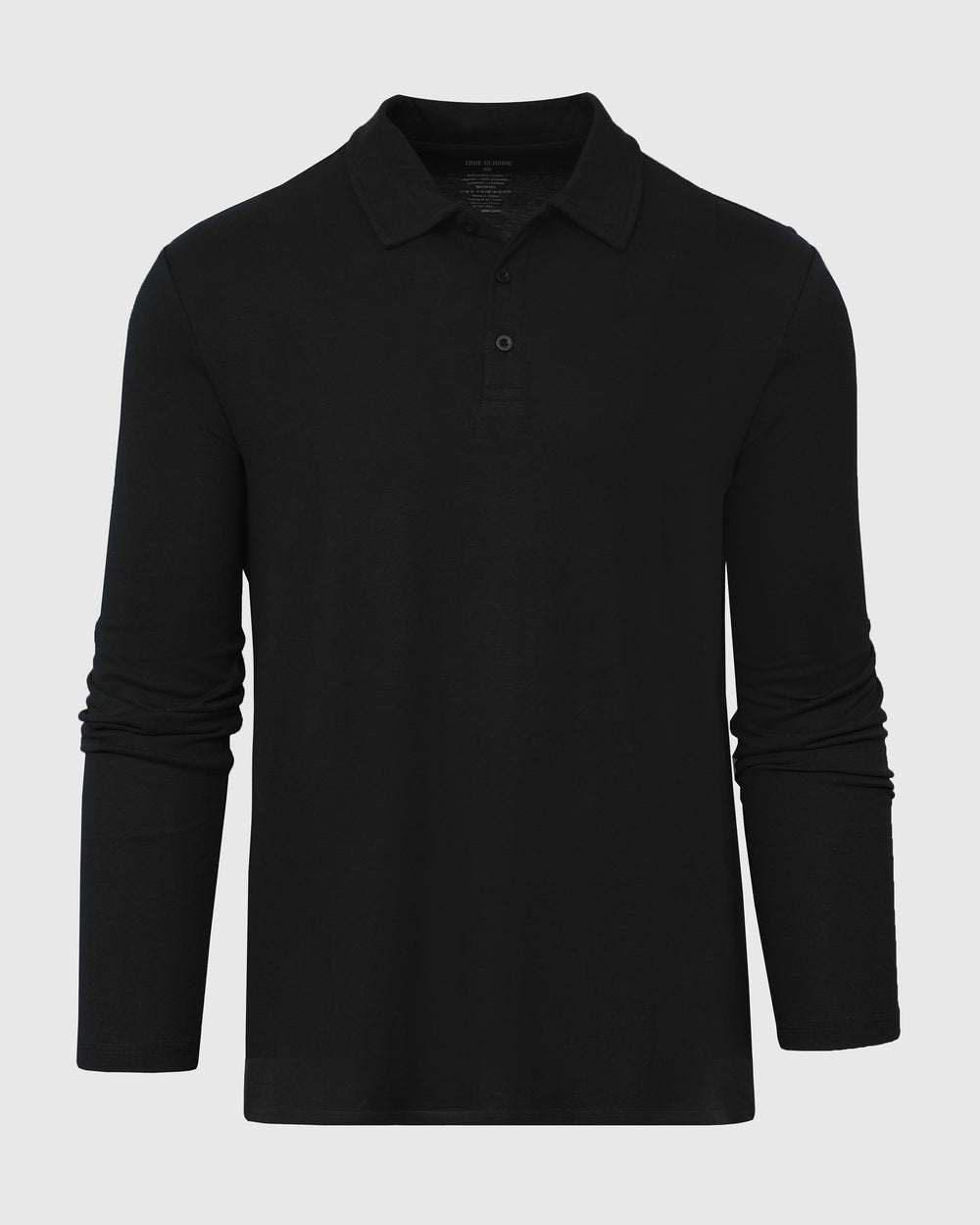 Black Long Sleeve Polo