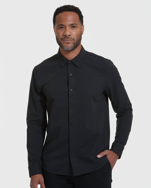 Black Commuter Long Sleeve Shirt