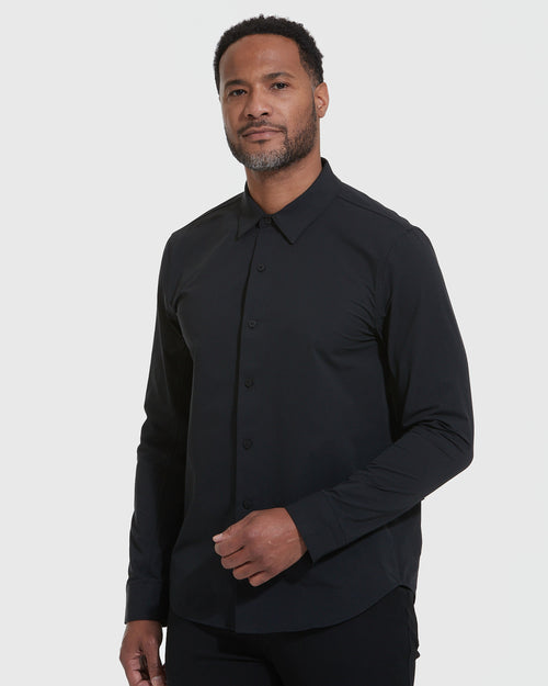 Black Commuter Long Sleeve Shirt