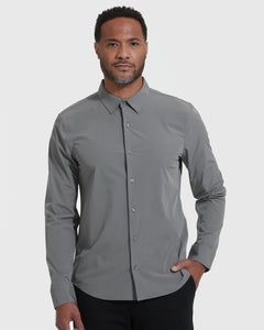 True ClassicCarbon Performance Lightweight Dress Shirt