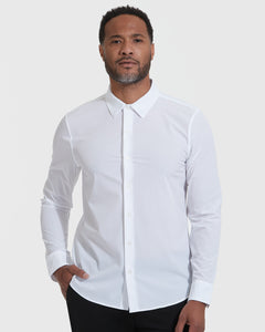 True ClassicWhite Performance Lightweight Dress Shirt