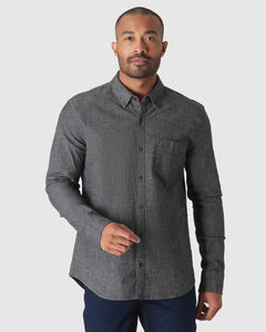 True ClassicBlack Wash Long Sleeve Chambray Shirt