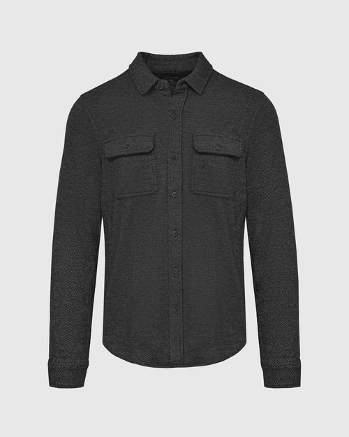 Black Carbon Long Sleeve Sweater Shirt