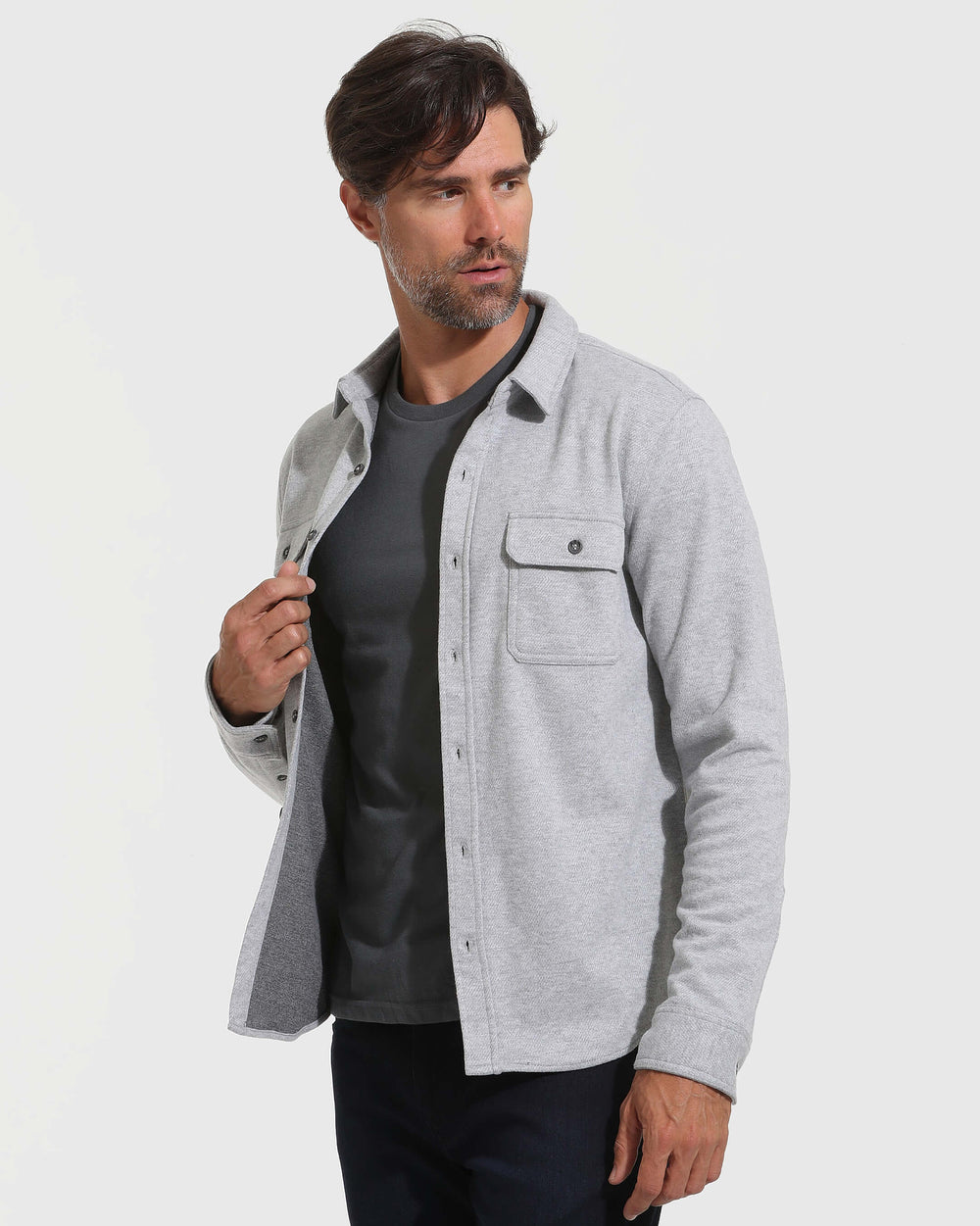 Heather Gray Long Sleeve Sweater Shirt