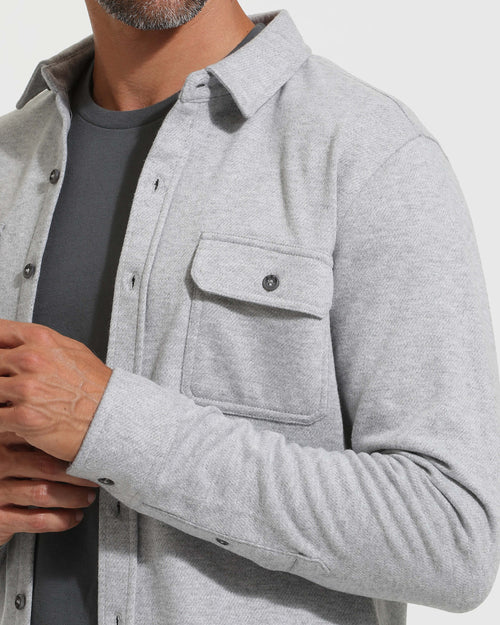 Heather Gray Long Sleeve Sweater Shirt