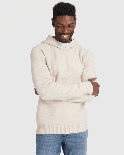 Heather Oatmeal Sweater Hoodie