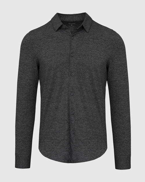 Charcoal Heather Long Sleeve Gray Do-It-All Comfort Shirt