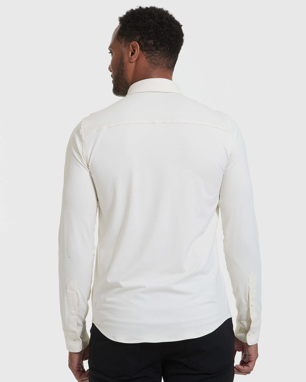 Ecru Long Sleeve Do-It-All Comfort Shirt