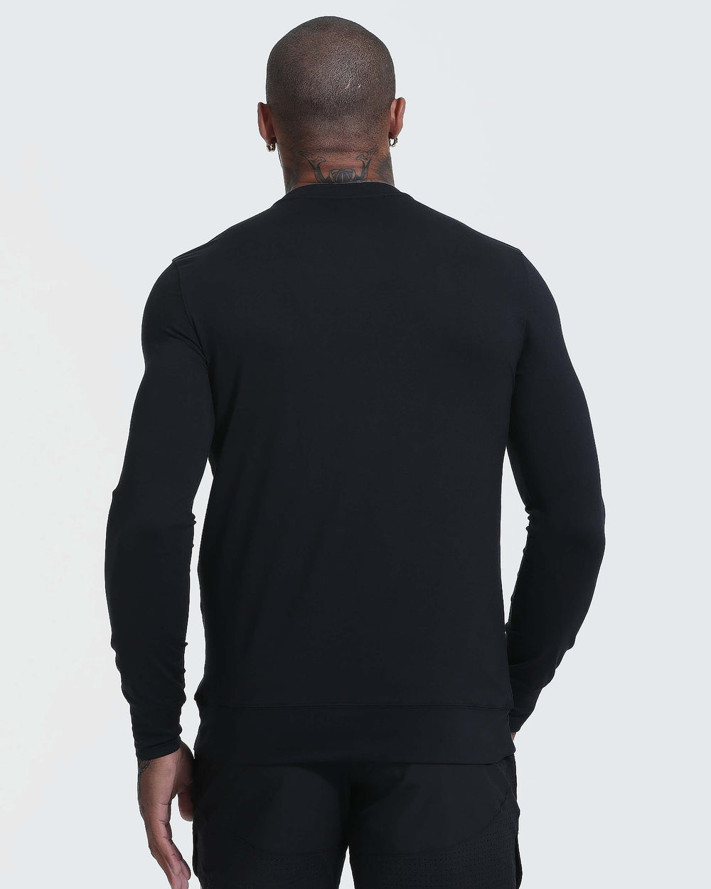 Black Active Comfort Crew Sweatshirt