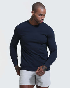 True ClassicHeather Navy Active Comfort Crew Sweatshirt