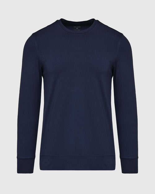 Heather Navy Active Comfort Crew Sweatshirt