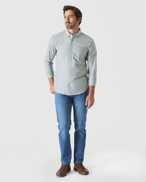 Moss Stretch Oxford Long Sleeve Shirt