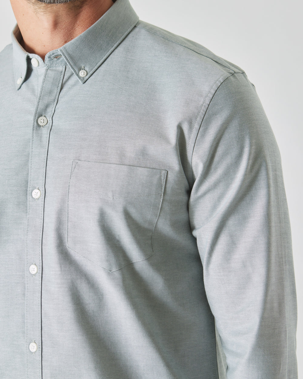 Moss Stretch Oxford Long Sleeve Shirt