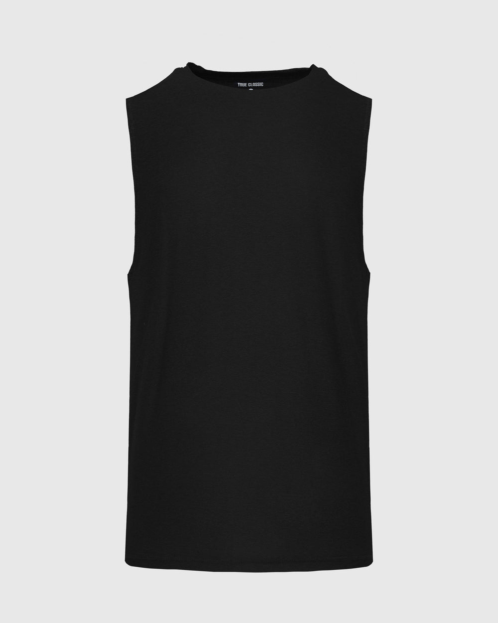 Black Sleeveless Active Muscle Tee