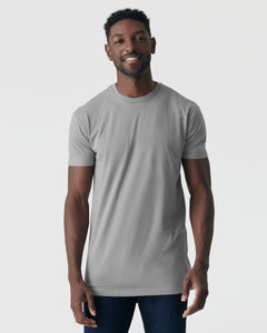 True ClassicGlacier Gray Tall Round Hem Crew Neck T-Shirt