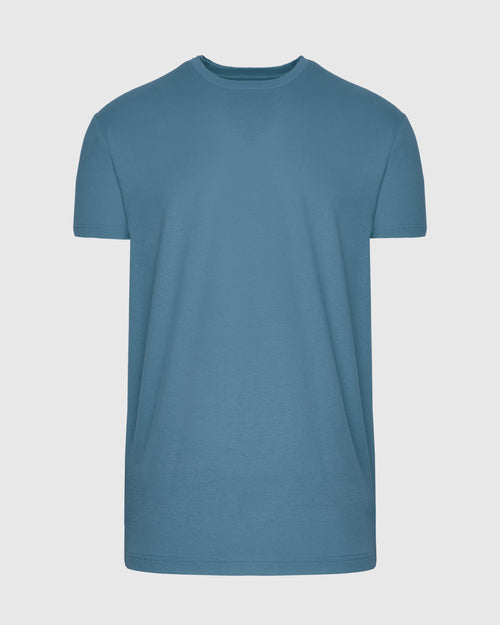 Sapphire Tall Straight Hem Crew Neck T-Shirt