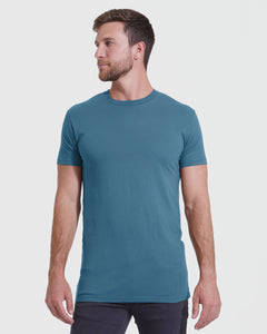 True ClassicSapphire Tall Straight Hem Crew Neck T-Shirt