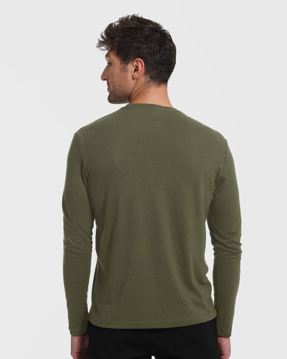 Military Green Tall Long Sleeve T-Shirt